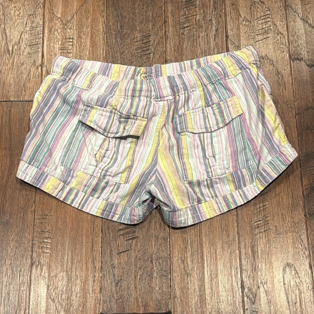 Size 9 Mossimo Supply Co. Pastel Striped Women's Shorts - Picture 7 of 8